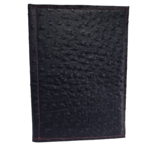 black ostrich small folio cover