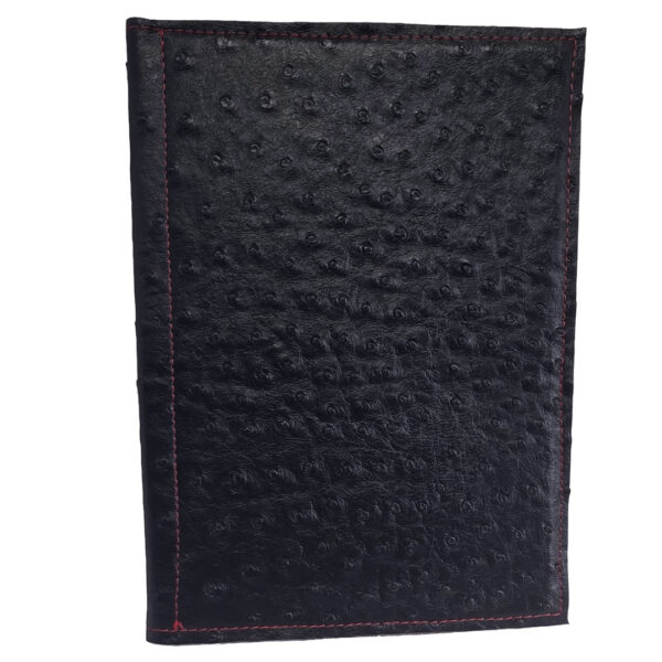 black ostrich small folio cover