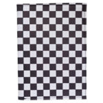 black and white checkered small folio front