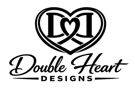 double heart handbags and more