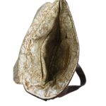 inside of unisex messenger bag with adjustable strap