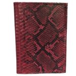 red snake skin folio cover