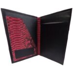 red snake shin folio inside